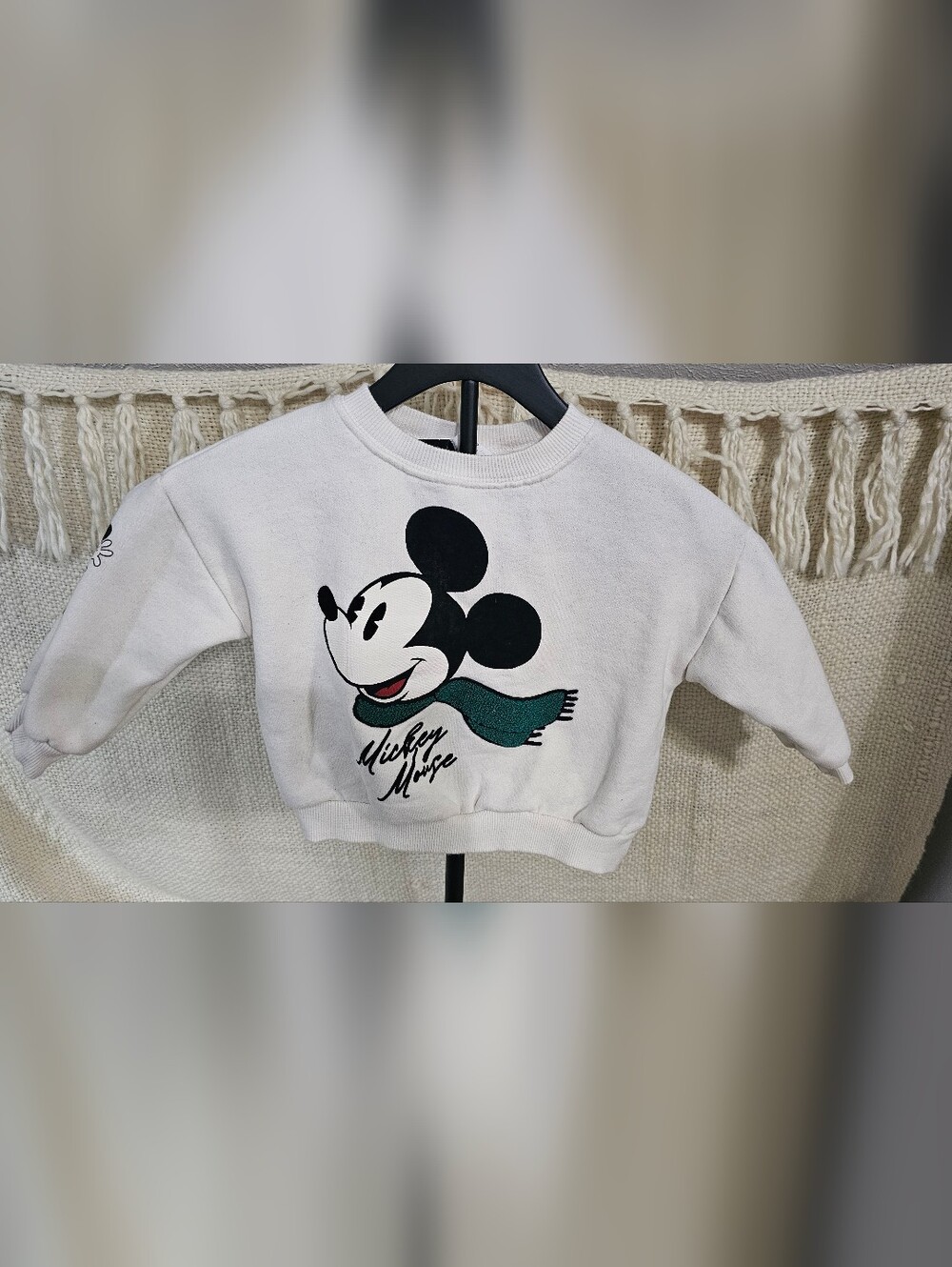 Zara Disney Mickey Mouse Sweatshirt Size 2